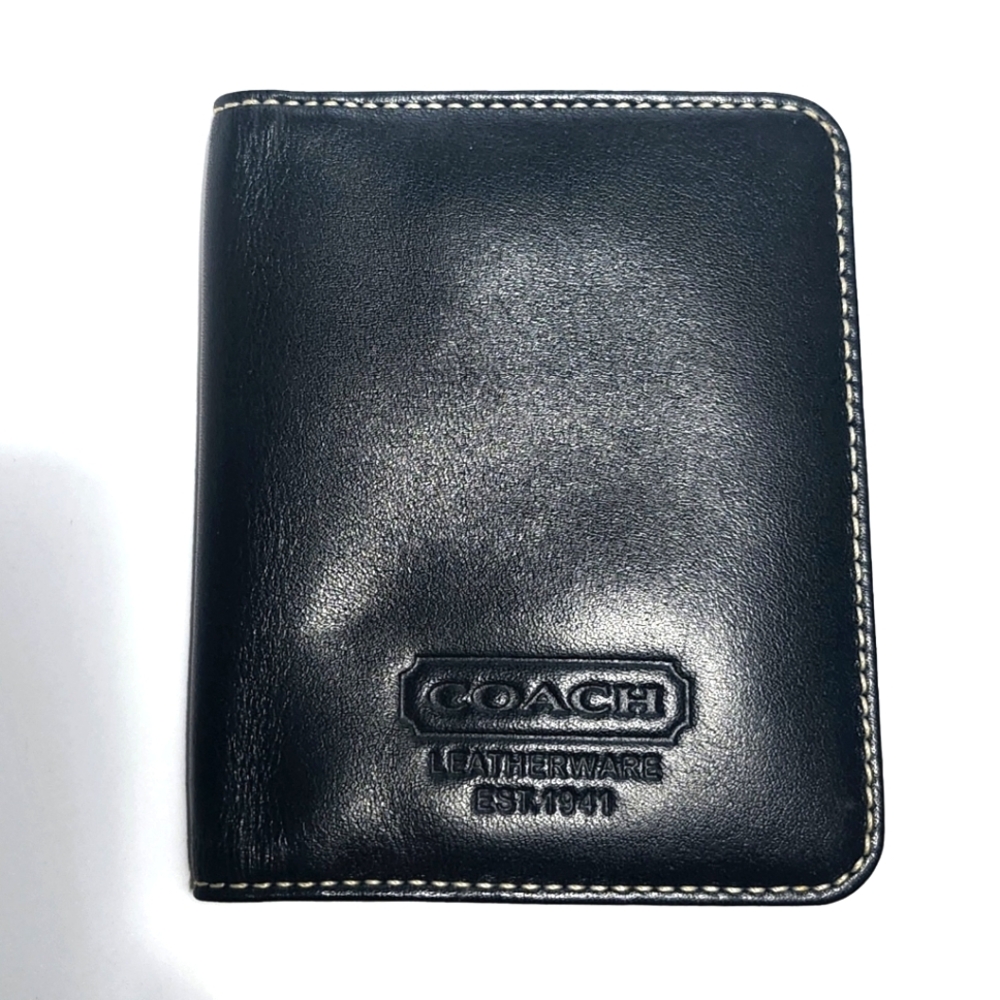 COACH Leather ID card holder case wallet